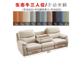 596-3人中位翻背茶几-生态真皮